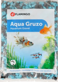 Grind gruzo turkoois-zwart 1kg