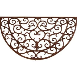 Halfronde gietijzeren deurmat