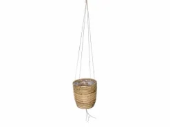 Hanging pot stripe grey d20h19cm