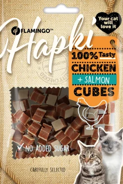 Hapki blokjes met kip en zalm 50gr
