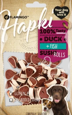 Hapki duck & fish sushi rolls 85gr