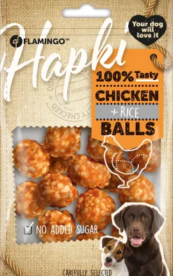 Hapki kip- & rijstballetjes 75gr