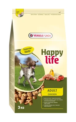 Happy life Adult met Kip 3kg