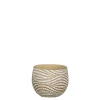 Hendrick pot rond creme - h11xd13,5cm