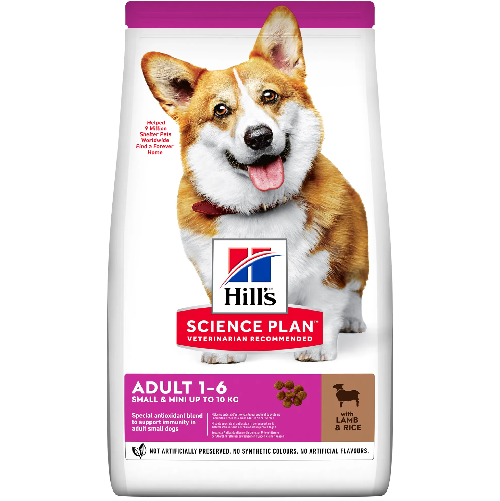 Hill's science plan adult small & mini hondenvoer lam & rijst 1,5kg