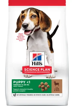 Hill's science plan puppy medium hondenvoer lam & rijst 18kg
