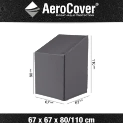 Hoes stapelstoelen 67x67xh80/110cm