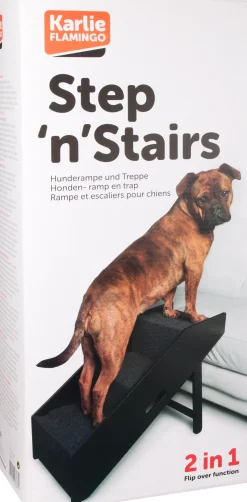 Hondenplank en trap pino 62x36x51cm