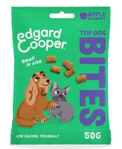 Hondensnack treats top dog bites met appel en bosbes