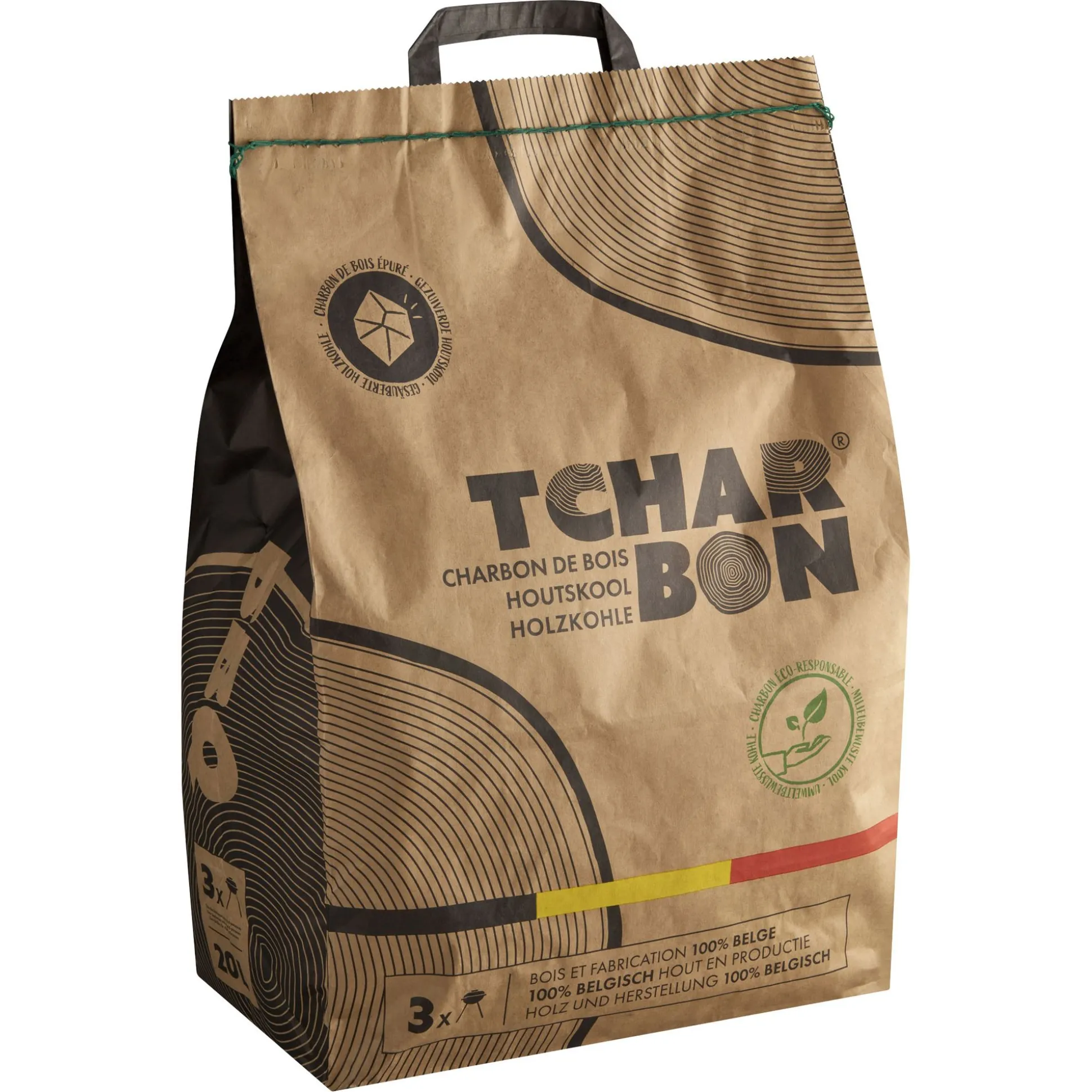 Houtskoolzak 100% belg 3kg