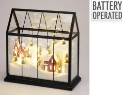 Huis van glas met led