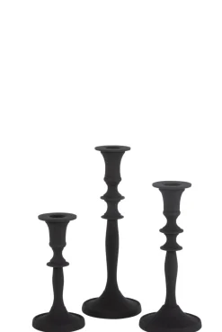 kaarsenhouder klassiek alu zw m