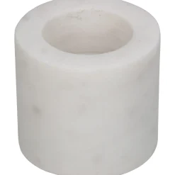 Kandelaar marmer wit 6.5x6.5x5.5cm