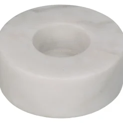 Kandelaar marmer wit 9x9x3cm