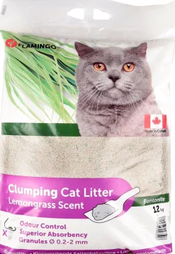 Kattenbakvulling citroengras met groene zeoliet 12kg