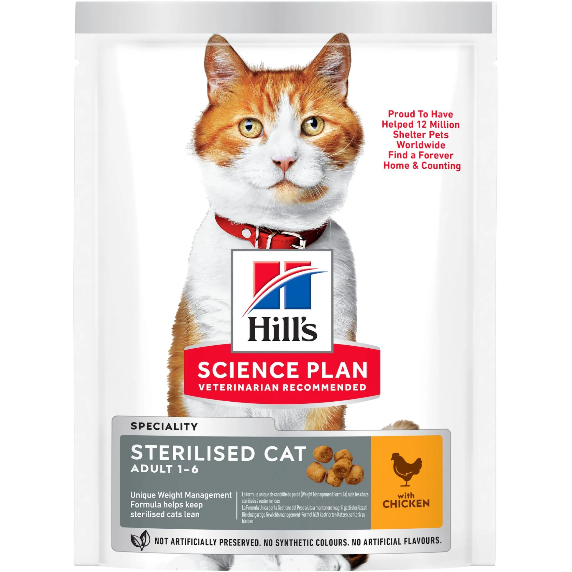 Kattenbrokken science plan sterilised cat adult met kip