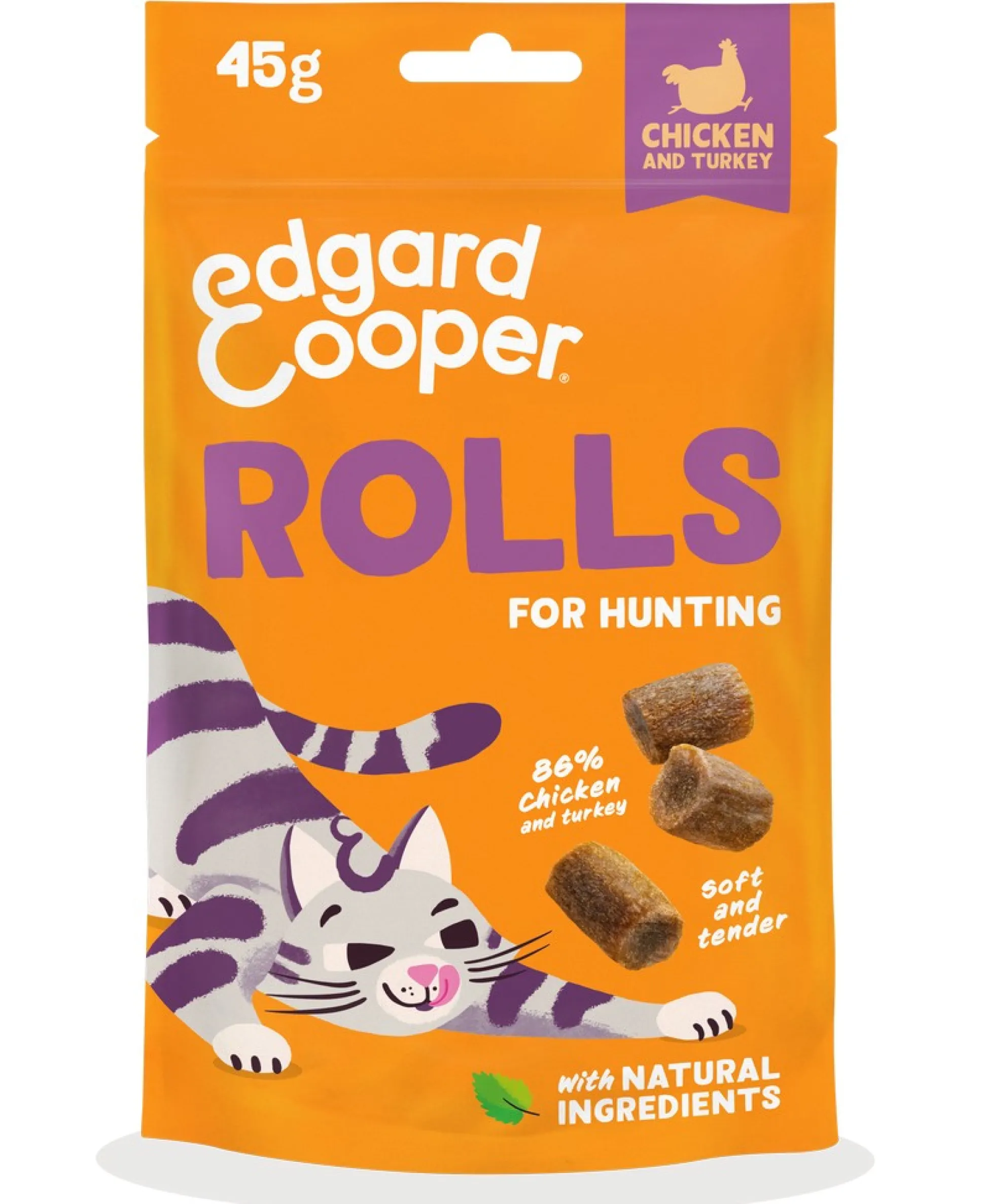 Kattensnack rolls kip/kalkoen