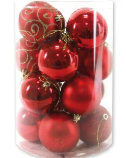 Kerstbal kerstrood (16sts)