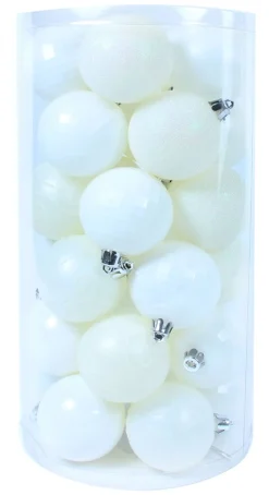 Kerstbal wit (30sts)