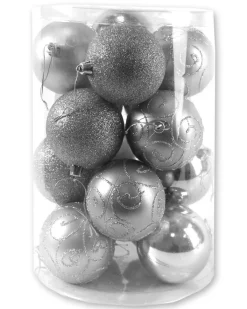 Kerstbal zilver (16sts)