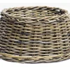 Kerstboomhuls rotan grijs d75h20cm