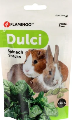 Knaagdiersnack dulci spinazie 50gr