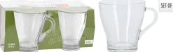 Koffie theeglas 300ml set van 4