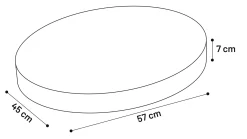 Kussen bonny uil bruin 57x45x7cm