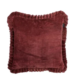 Kussen donker ruffled - l45xb45xh10