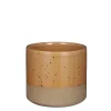 Lago pot rond bruin - h14,5xd16cm