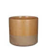 Lago pot rond bruin - h16,5xd18cm