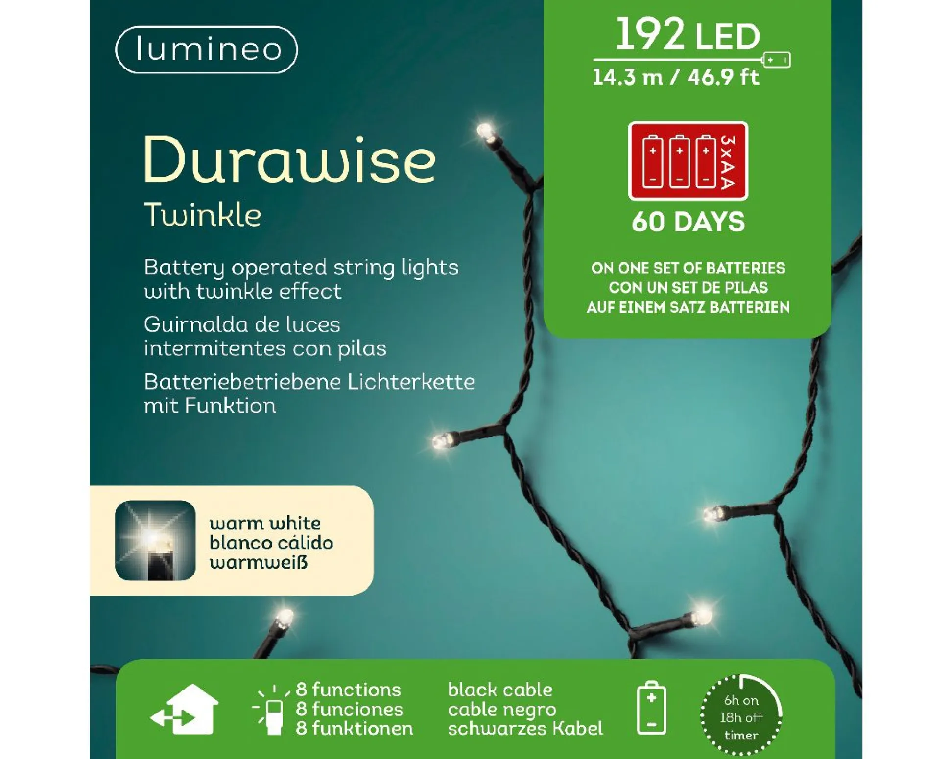 Led durawise basic lights batterij