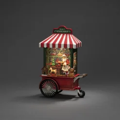 Led kerstlantaarn werkplaats van de kerstman