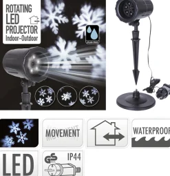 Led projector sneeuwvlok