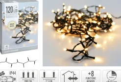 Ledverlichting 120led warm wit buiten