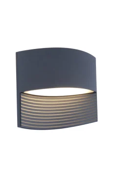 Lotus wandlamp donkergrijs led 11w