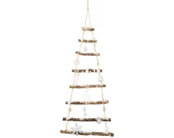 Micro led kerstboom hout steady batterij