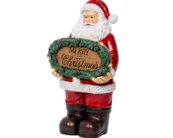 Micro led kerstman polyresin steady batterij