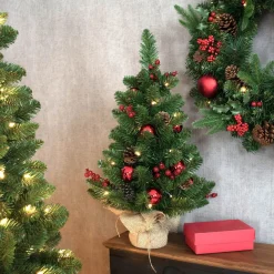 Mini kerstboom60cm met 30 lampjes