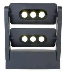 Mini ledspot wandlamp donkergrijs led 18w