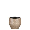 Morris pot rond taupe - h15xd17cm