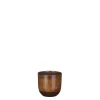 Nora pot rond oker glaze - h11xd12cm