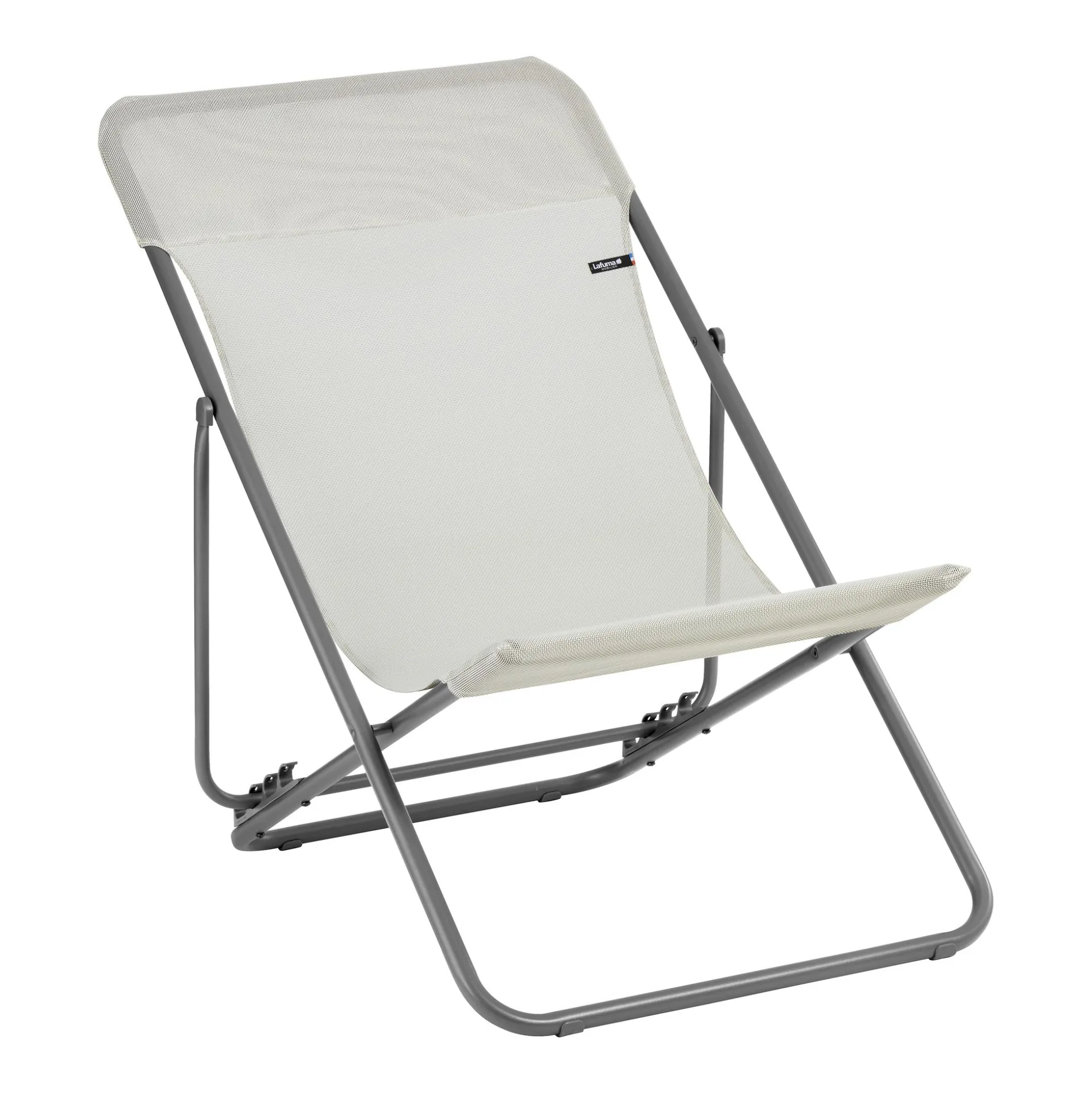 Opvouwbaar ligbed met meerdere standen seigle beige