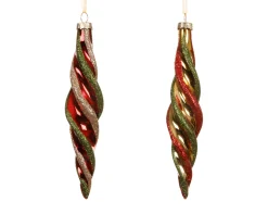 Ornament glas glanzend spiraalvormig