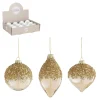 Ornament kerstbal ui druppel glas