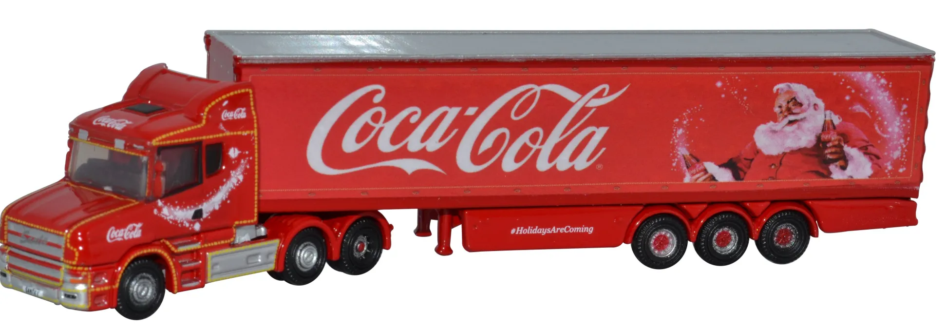 Oxford christmas truck coca-cola 1:148 rood