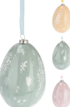 Paasei 6 cm set 2 stuks 3 ass kleur