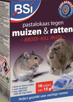 Pastalokaas tegen ratten en muizen Brodi-Kill