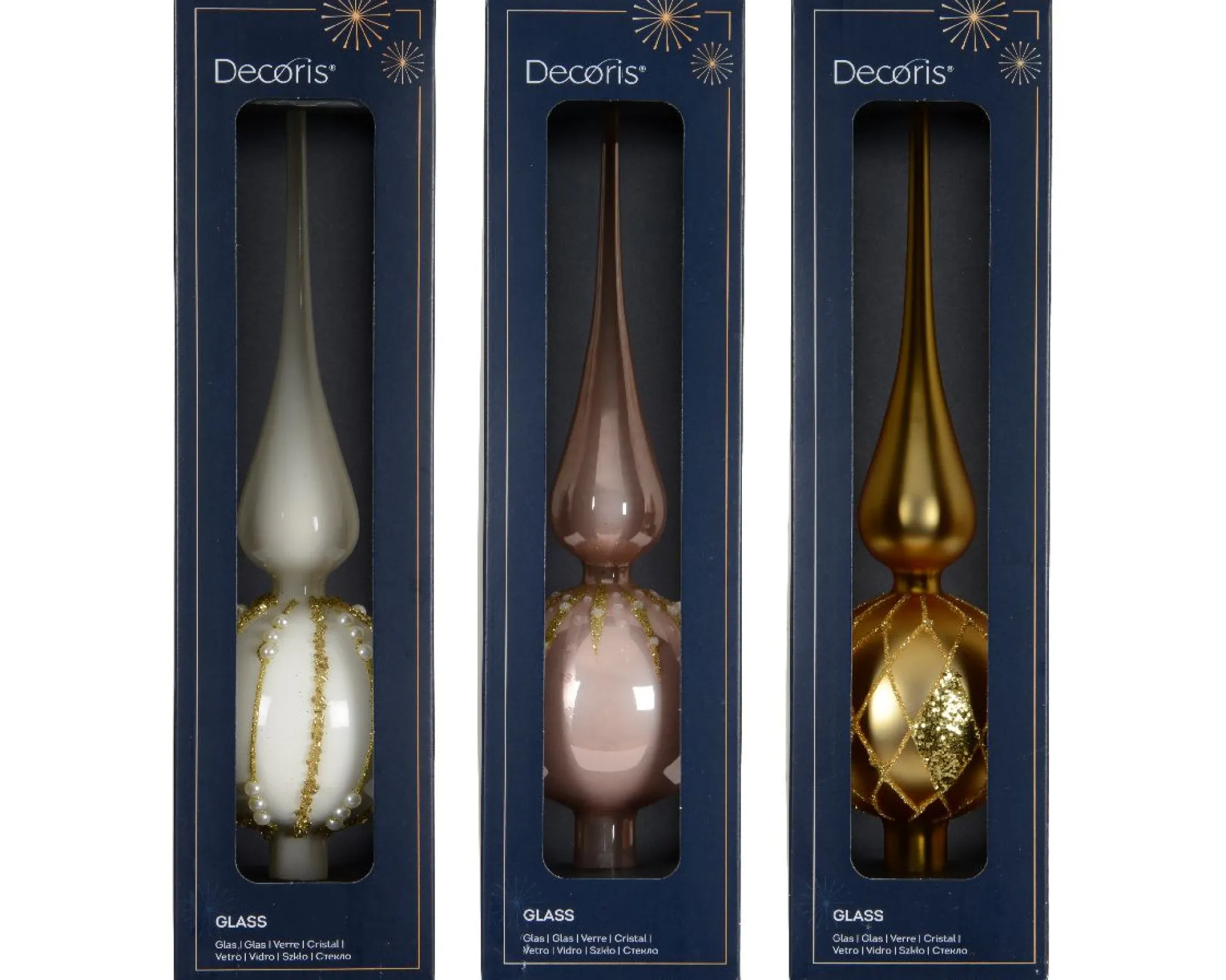 Piek glas emaille, mat, glitters