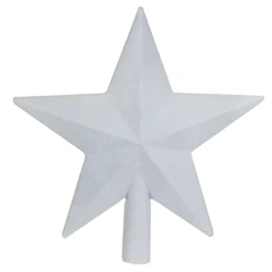 Piek ster glitter wit